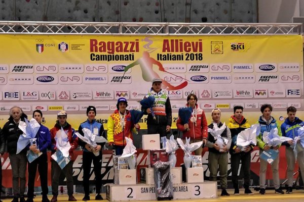Italienmeisterschaft U16  GS Falcade Meraner Thomas (Rang 5), Seppi Davide (Rang6)